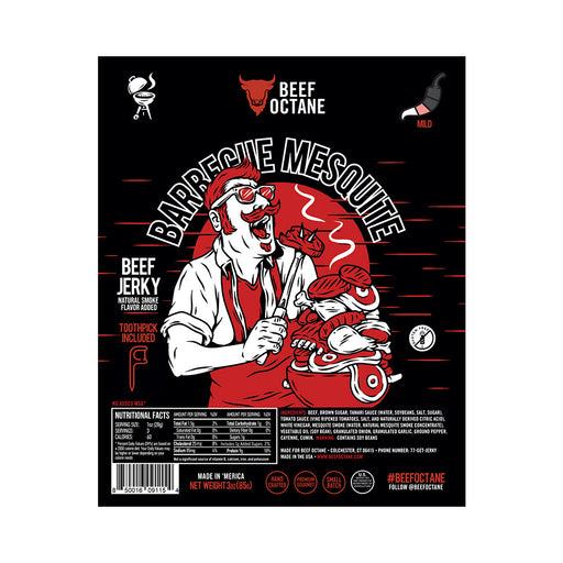 Beef Octane Barbecue Mesquite Beef Jerky