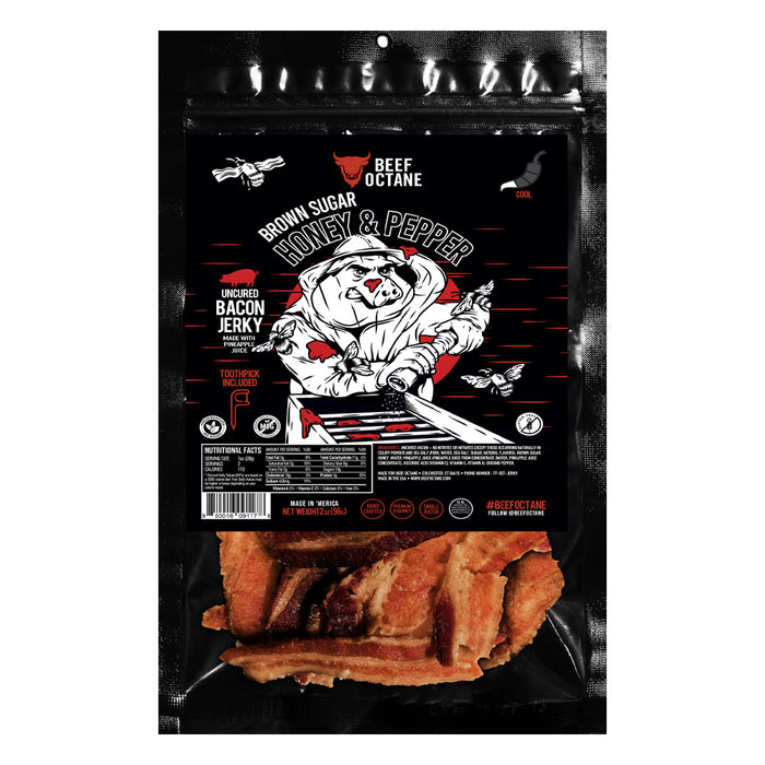 BEEF OCTANE HONEY PEPPER BACON JERKY