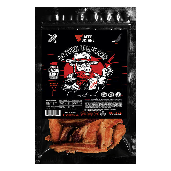 BEEF OCTANE WESTERN BBQ BACON JERKY